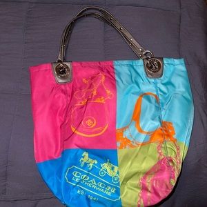 Bright Coach bag